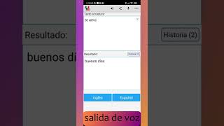 Español Inglés Traductor  Demo [upl. by Fryd]