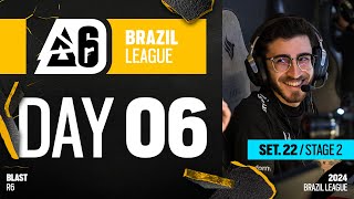 BLAST R6  Brazil League 2024  Stage 2  Day 6 [upl. by Zucker]