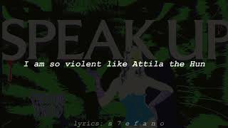 Freddie Dredd  Speak Up Lyrics [upl. by Farnham]