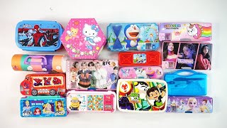 best stationery collection of doreamon hello kitty paintingunicorn snake game pencil box [upl. by Haon829]