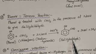 RiemerTiemann reaction Williamson Ether synthesis [upl. by Etnohs548]