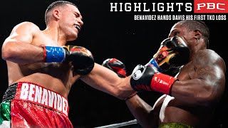 David Benavidez hands Davis his first TKO loss  BenavidezAndrade [upl. by Clarhe]