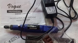 Vogue Professional Electric Nail Drill 6600 [upl. by Yeroc]