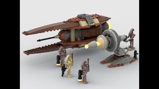 4478 Geonosian Fighter lego legostarwars moc brick [upl. by Jeffery]