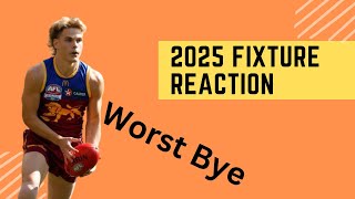 Reacting to 2025 Fixture  5 STRAIGHT BYES  Supercoach 2025 [upl. by Rosette424]