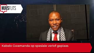 Kabelo Gwamanda op spesiale verlof geplaas [upl. by Bartlet802]