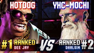 SF6 ▰ HOTDOG29 1 Ranked Dee Jay vs YHCMOCHI 2 Ranked Dhalsim ▰ High Level Gameplay [upl. by Ardnua790]