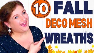 10 DECO MESH WREATHS That Will MAKE Your Home INSTAFAMOUS [upl. by Utas]