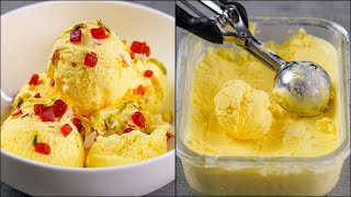 CUSTARD ICE CREAM RECIPE  VANILLA CUSTARD ICE CREAM  HOMEMADE SOFT amp CREAMY CUSTARD ICE CREAM [upl. by Mhoj]