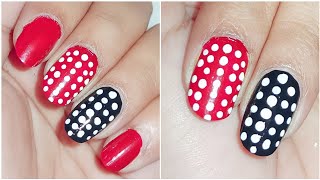 Easy and beautiful doots Nail design nailart nailcolour naildesign [upl. by Sucramad507]