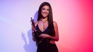 Charli DAmelio Takes Home the Lifestyle Award  2022 YouTube Streamy Awards [upl. by Arukas721]