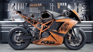 KTM RC 200 restoration  Restored KTM rc200  Old Bike Restoration And Repair [upl. by Karmen247]