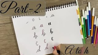 calligraphy with normal pen part 1 calligraphypracticeart [upl. by Schlosser]