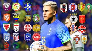 COPA DO MUNDO QATAR 2022  TODOS OS JOGOS DA SEGUNDA RODADA NOS PÊNALTIS  PES 21 [upl. by Jasisa]