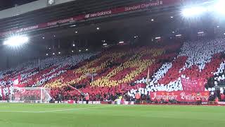 Liverpool and Everton fans sing Justice for the 96 at Anfield [upl. by Ulises932]