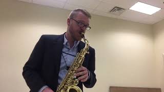 Ferling Etude No 3  James Barger Saxophone [upl. by Nnairak]