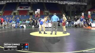 100 Champ Round 2  Tyler Cunningham Nebraska vs Nathan Cummings Illinois [upl. by Notlrak]