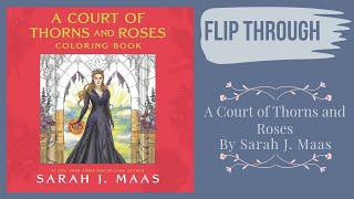 FLIP THROUGH A Court of Thorns and Roses Coloring Book by Sarah J Maas ISBN 9781681195766 [upl. by Lenz]