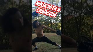 Ninja With A Chainsaw 🥋⚔️  kungfu circus ninja [upl. by Hairehcaz]