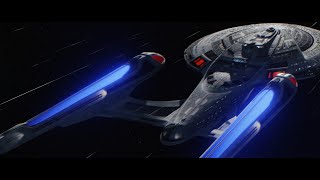 Enterprise At Warp Recreation  Version 2  Star Trek Insurrection [upl. by Joktan]