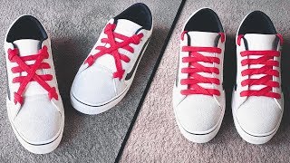 10 Cool Shoe Lace styles  shoes lace styles  how to lace vans  shoes lace  shoelace tutorials [upl. by Edaw935]