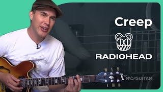 How to play Creep by Radiohead  Easy Guitar Lesson [upl. by Fabiolas286]