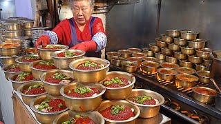 Amazing Braised Cutlassfish by 83yearold Grandma Hairtail Fish Stew Restaurant  Korean food [upl. by Sufur15]