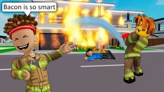 FIREFIGHTER SCHOOL 🔥  ROBLOX Brookhaven 🏡RP  FUNNY MOMENTS [upl. by Nrublim]