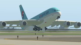 Emergency Landing with A380 Runway Overrun in XPlane 11 [upl. by Greggory669]