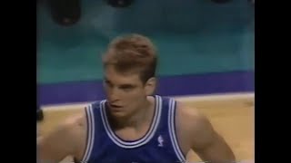 Gundars Vētra 17pts vs Hornets 1993 [upl. by Ahsenik247]