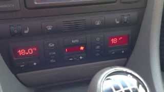 Audi A6 C5 Climatronic Degree Units Change CelsiusFahrenheit [upl. by Alyahs]