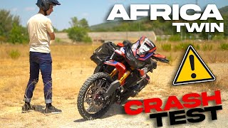 💣 AFRICA TWIN 1100 CRASH TEST 💣 [upl. by Rior]