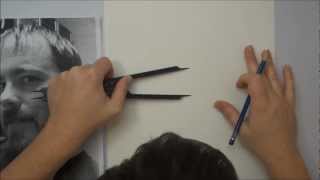 Portrait Drawing for Beginners  Part 1  The Layout [upl. by Annaigroeg]