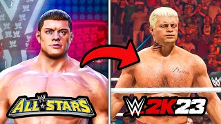 Hitting a Cross Rhodes in EVERY WWE Game [upl. by Attenauqa]