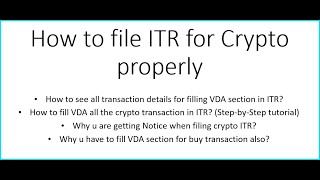 How to file ITR for Crypto TAX INDIA properly [upl. by Voletta468]