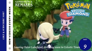 POKEMON Brilliant Diamond From Valor Lakefront on to Celestic Town [upl. by Barrie]