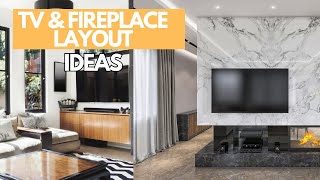 5 Ways To Layout A Living Room With TV and Fireplace [upl. by Tarton]