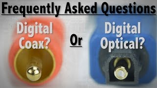 FAQ  Whats The Difference Between Digital Coax and Digital Optical Audio Cables [upl. by Pacificia]