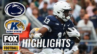 Kent State Golden Flashes vs No 10 Penn State Nittany Lions Highlights  FOX College Football [upl. by Lybis]