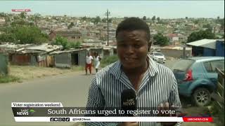 Voter Registration  Spotlight on sewerage problems in Duncan Village Eastern Cape [upl. by Nohsal780]