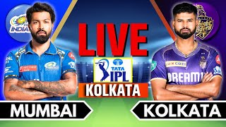 IPL 2024 Live KKR vs MI Match 60  IPL Live Score amp Commentary  Kolkata vs Mumbai Live Match [upl. by Hasina]