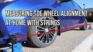 Measuring Toe Wheel Alignment at Home with Strings [upl. by Ahl]