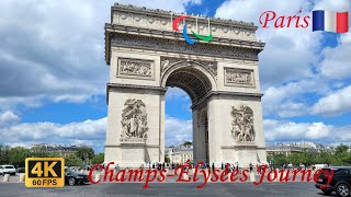 Paris🇨🇵 4K 60FPS The Iconic ChampsÉlysées [upl. by Atinoj]