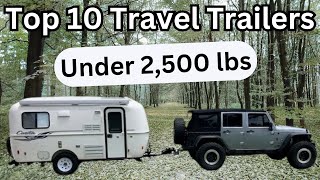 Top 10 Campers for a Jeep Wrangler or other MidSize SUVs 2024 [upl. by Mahtal350]