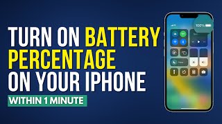 How To Turn On Battery Percentage On Iphone Easily [upl. by Knowling]