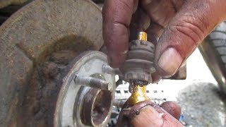 How to lubricate caliper slide pins and change brake pads [upl. by Donnelly]