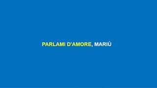 Parlami Dámore Mariu Karaoke Version Giuseppe di Stefano [upl. by Naus]