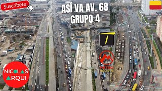 Así va Construcción de TransMilenio Avenida 68 entre Avenida Calle 13 y Av Calle 24 en Bogotá 🇨🇴 [upl. by Savadove]