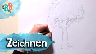 Baum einfach zeichnen  Wie malt man einen Baum I Bork  Der Bäumling [upl. by Faden]