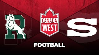 2024 CW Football  Regina 20 vs Saskatchewan 22 [upl. by Oppen]